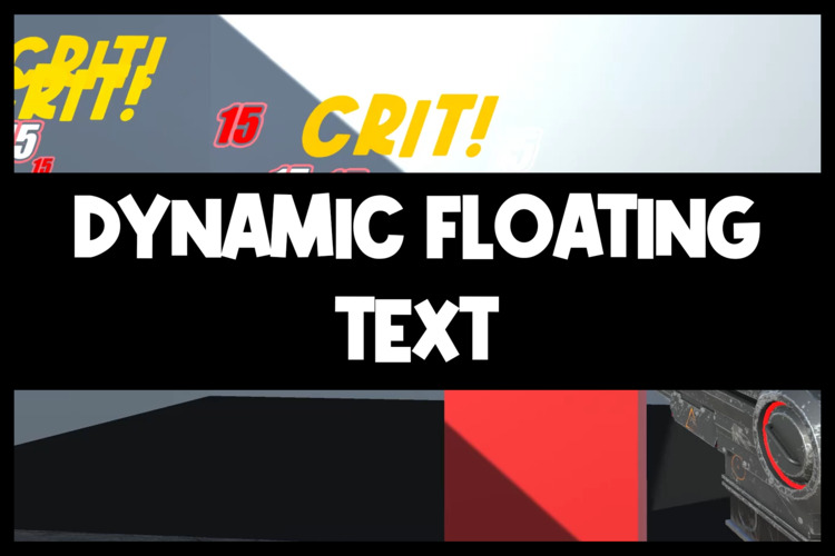 Cover art for the Unity package 'Dynamic Floating Text'.