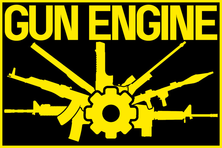Cover art for the Unity package 'GUN ENGINE'.
